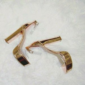Rose Gold Platform Heels